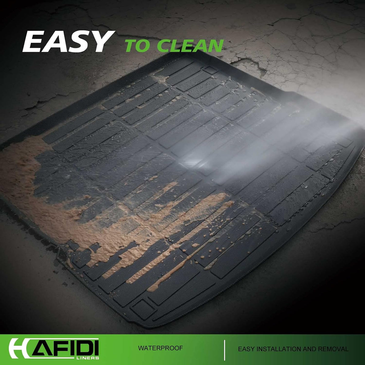 HAFIDI® Floor Mats & Cargo Liner Set Fit for 2023-2027 Kia NIRO & NIRO Hybrid (Not for NIRO EV &NIRO PHEV) All Weather Protection TPE Anti-Slip Floor Liners Custom Accessories -Black
