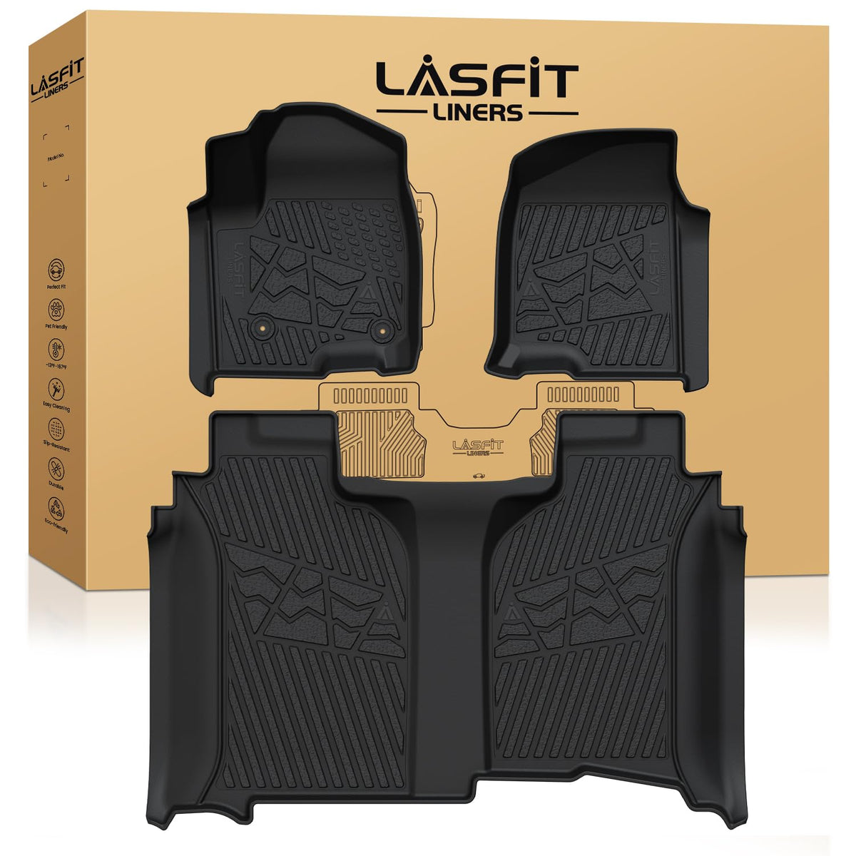 LASFIT Floor Mats for Chevy Equinox/GMC Terrain 2026 2025 2027(Gas Only)