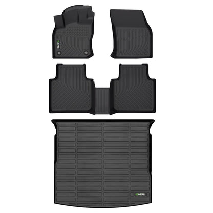 HAFIDI® Floor Mats & Cargo Liner Set Fit for 2023-2027 Kia NIRO & NIRO Hybrid (Not for NIRO EV &NIRO PHEV) All Weather Protection TPE Anti-Slip Floor Liners Custom Accessories -Black