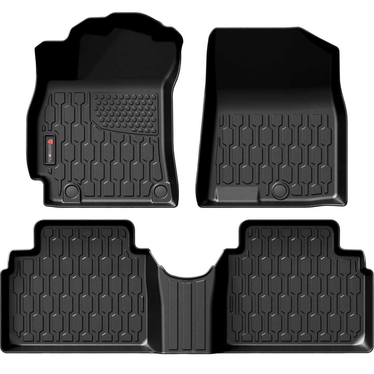 Floor Mats Compatible with Mazda CX-5 2017-2025, All Weather TPE Floor Liners, Custom Fit Car mats, 1st & 2nd Row, Black