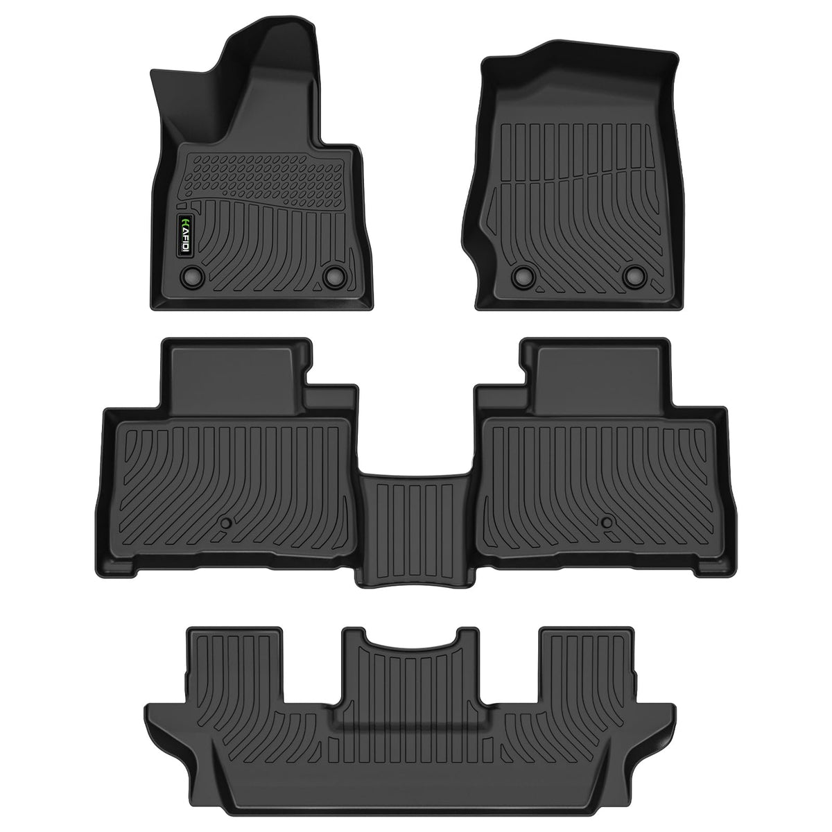 HAFIDI® Floor Mats & Cargo Liner Set Fit for 2023-2027 Kia NIRO & NIRO Hybrid (Not for NIRO EV &NIRO PHEV) All Weather Protection TPE Anti-Slip Floor Liners Custom Accessories -Black