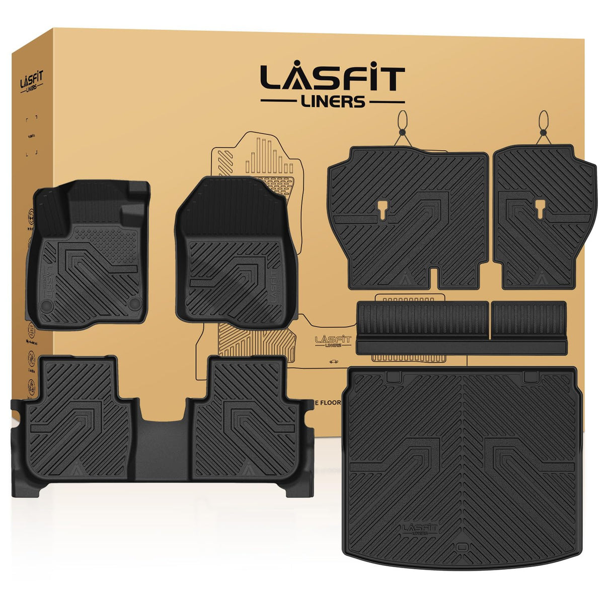 LASFIT All Weather Floor Mats for Honda Civic 2022-2026【Gasoline 】