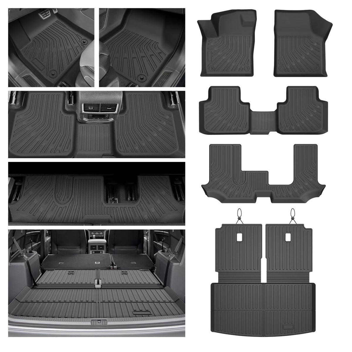 Cartist Floor Mats Fit for Honda HR-V HRV 2023 2024 2025 2026 (Include Hybrid) All Weather Floor Liners Front & 2nd Row Floor Mat for HRV Heavy Duty