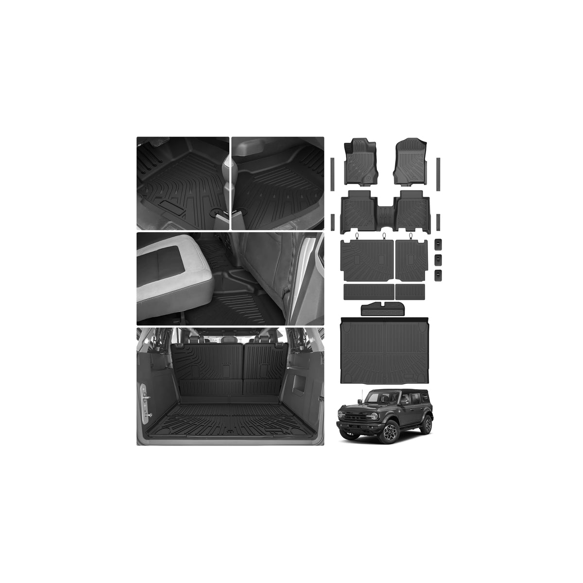 Cartist Floor Mats Fit for Honda HR-V HRV 2023 2024 2025 2026 (Include Hybrid) All Weather Floor Liners Front & 2nd Row Floor Mat for HRV Heavy Duty