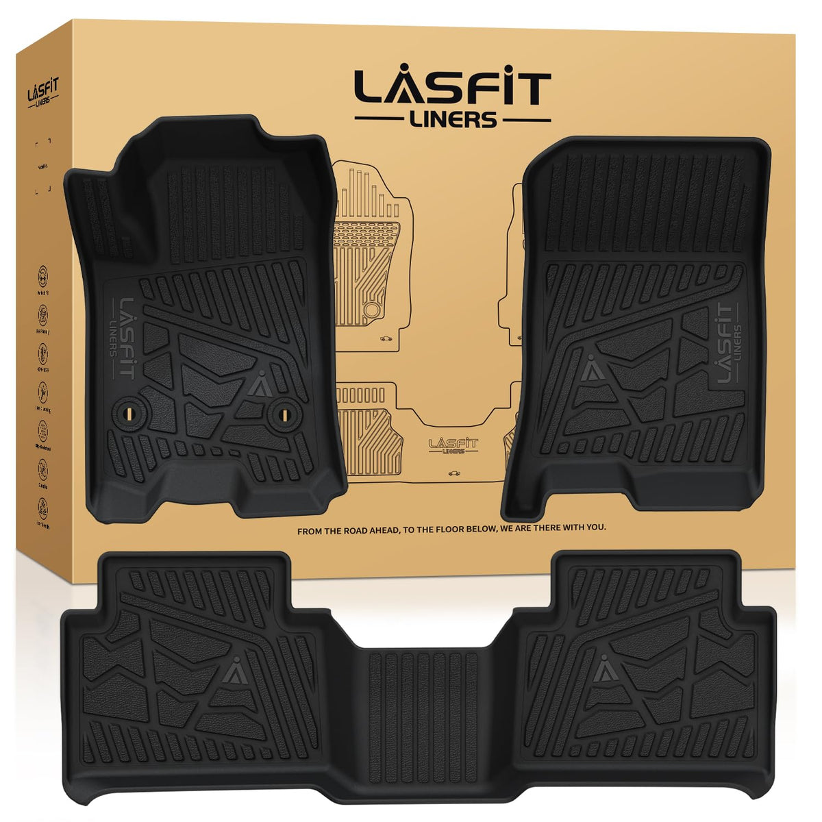 LASFIT Floor Mats for Chevy Equinox/GMC Terrain 2026 2025 2027(Gas Only)