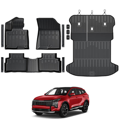 Floor Mats for 2020-2025 Kia Soul Accessories (w/o Subwoofer)