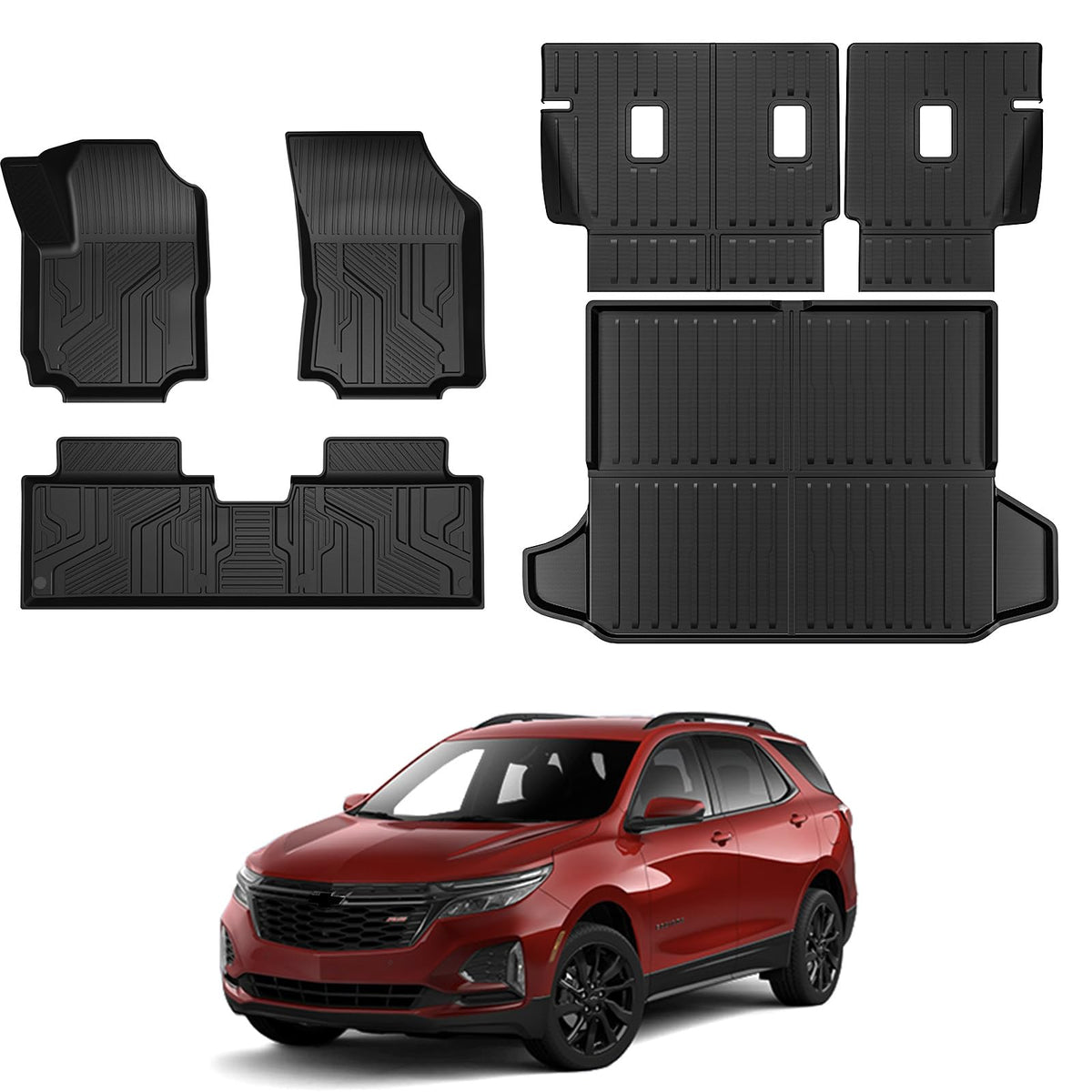 Floor Mats for 2018-2023 Chevy Traverse 7-Seat Accessories