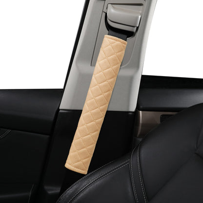 HighnessHwoo Extra Long Seatbelt Covers for Adults Kids Women & Men, Soft Car Seat Belt Strap Cushion for Sedan, SUV, Trucks, Shoulder Neck Chest Protector Pads, Auto Accessories, 1pc, Gray, 15.5in
