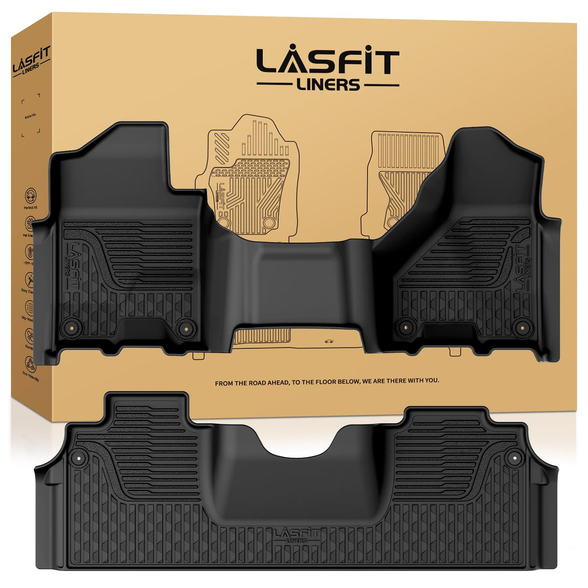 LASFIT Floor Mats for Dodge Durango 7-Seat Models 2013-2026 2027