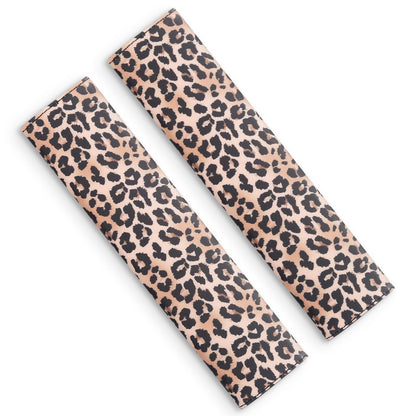 2 PCS Seat Belt Cover Pad, Soft and Cute Seat Belt Protector, Universal Car Accessories and Interior Décor (Cow Print)