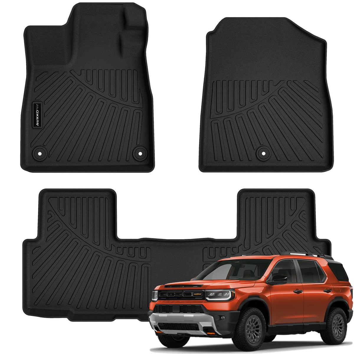 AUXKO All Weather Floor Mats for Honda Accord Sedan 2013-2017