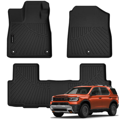 AUXKO All Weather Floor Mats for Honda Accord Sedan 2013-2017