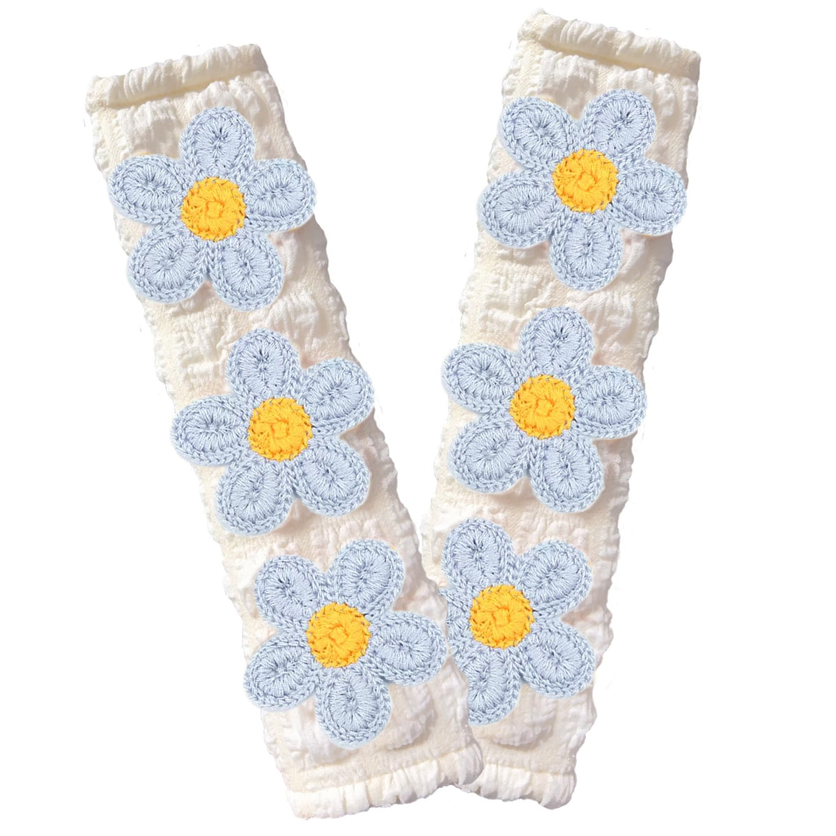 Cute Flower Car Seat Belt Shoulder Pad Cushions (2 in a Pack), Car Accessories Seat Belt Shoulder Strap Protector Universal Cover (White Pink)