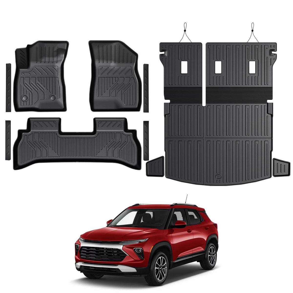 Floor Mats for 2018-2023 Chevy Traverse 7-Seat Accessories