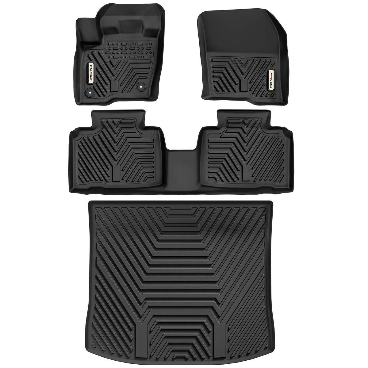 YITAMOTOR Mats for Chrysler Pacifica 2017-2027 7/8 Passenger (No Hybrid)