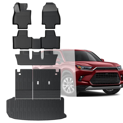 Floor Mats for Volkswagen Atlas 2018-2026 7 Seats Bench Seating