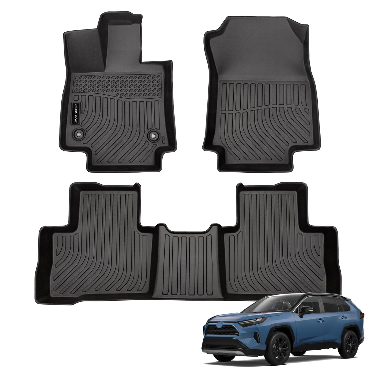 AUXKO All Weather Floor Mats for Toyota Camry 2025 2026 Include Hybrid
