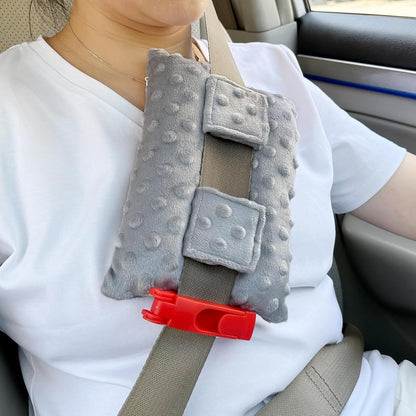 Port Pillows Chemo Port Pillow for Seatbelt Chest Protector Chemo Patients Pacemaker Heart Surgery Recovery Support Cushion Gifts Women Minky Dot Light Gray