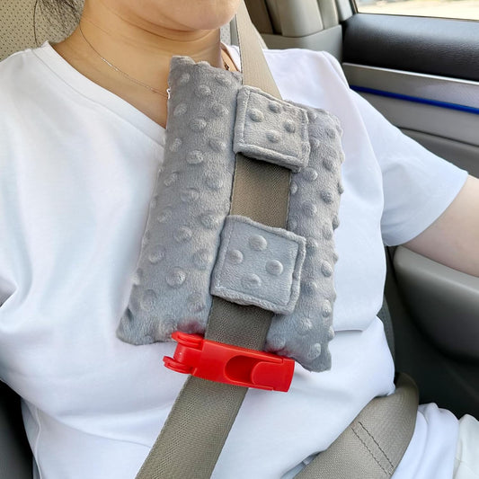 Port Pillows Chemo Port Pillow for Seatbelt Chest Protector Chemo Patients Pacemaker Heart Surgery Recovery Support Cushion Gifts Women Minky Dot Light Gray