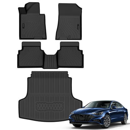 AUXKO Floor Mats Cargo Mat Backrest Mat for 2027 Kia Telluride Hybrid