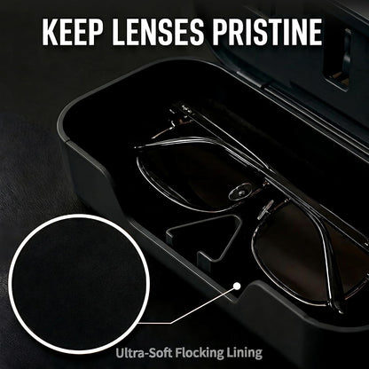 Car Sun Visor Sunglasses Holder,Black ABS Eyeglasses Case