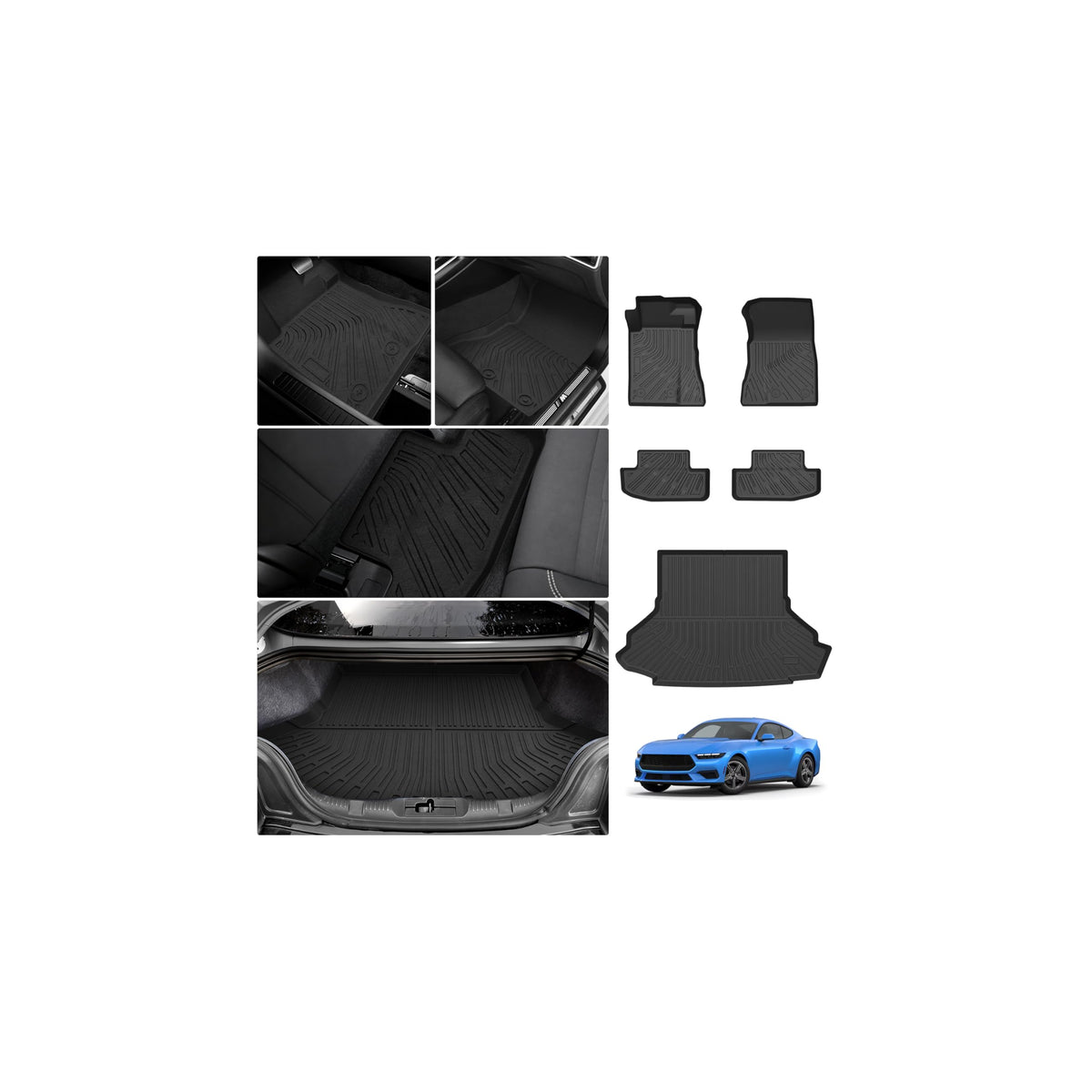 Cartist Floor Mats Fit for Honda HR-V HRV 2023 2024 2025 2026 (Include Hybrid) All Weather Floor Liners Front & 2nd Row Floor Mat for HRV Heavy Duty