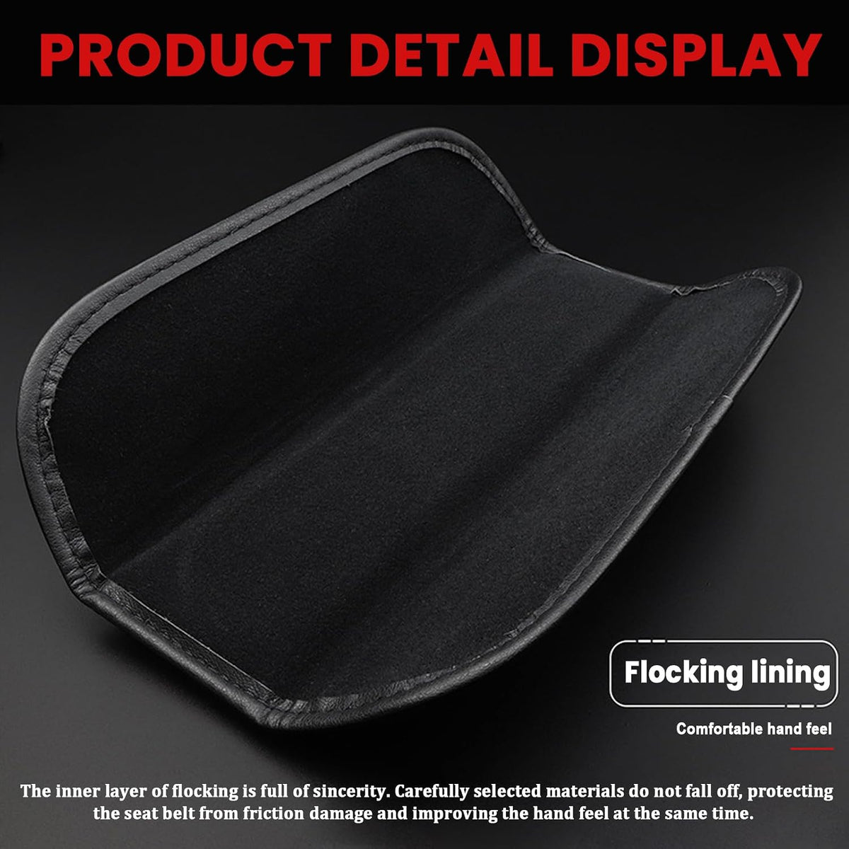 Designe for Camaro RS Seatbelt Cover Pad 2pack car Accessories Compatible with Camaro RS Shoulder Strap Protector with Comfortable Soft Leather. (HWZ-hjd-RS)