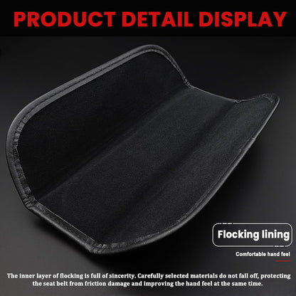Designe for Camaro RS Seatbelt Cover Pad 2pack car Accessories Compatible with Camaro RS Shoulder Strap Protector with Comfortable Soft Leather. (HWZ-hjd-RS)