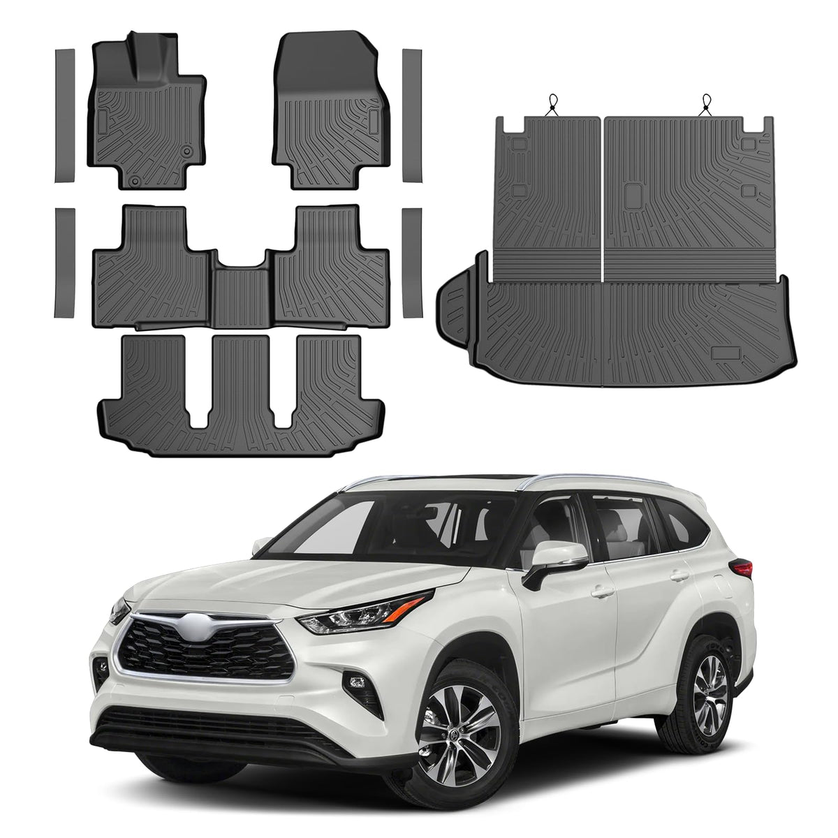 Cartist Floor Mats Fit for Honda HR-V HRV 2023 2024 2025 2026 (Include Hybrid) All Weather Floor Liners Front & 2nd Row Floor Mat for HRV Heavy Duty
