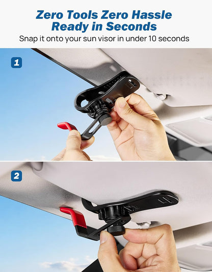JOYTUTUS Upgraded Zinc-Aluminum Alloy Sun Visor Repair Clip for Car, Heavy Duty Quick Fix to Keep Sun Visor Up, Rust-Proof & Heat-Resistant Universal Car Visor Clip Fix