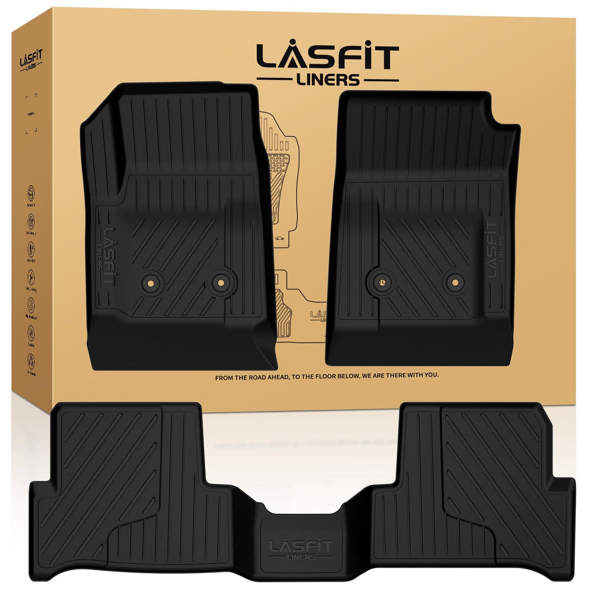 LASFIT Floor Mats for Chevy Equinox/GMC Terrain 2026 2025 2027(Gas Only)