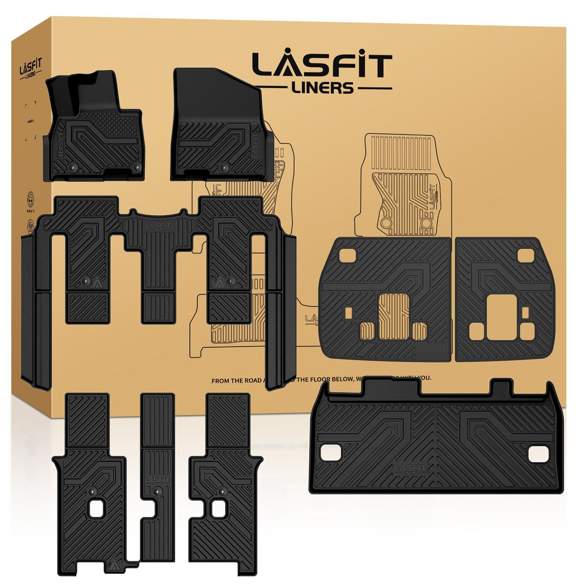 LASFIT Floor Mats for KIA EV9 6-Seat 2026 2025 2024