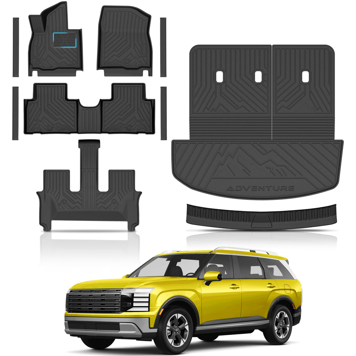 KUST Custom Fit Floor Mats for 2019-2025 2026 Nissan Altima Accessories All Weather Floor Mat Carpet Liners Front Rear 2 Row Seat Black Liner TPE