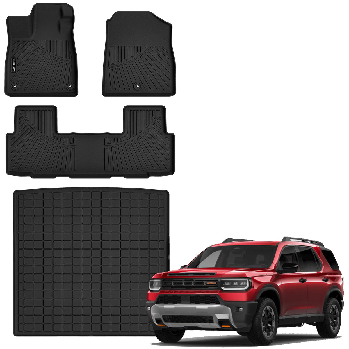 AUXKO All Weather Floor Mats for Honda Accord Sedan 2013-2017