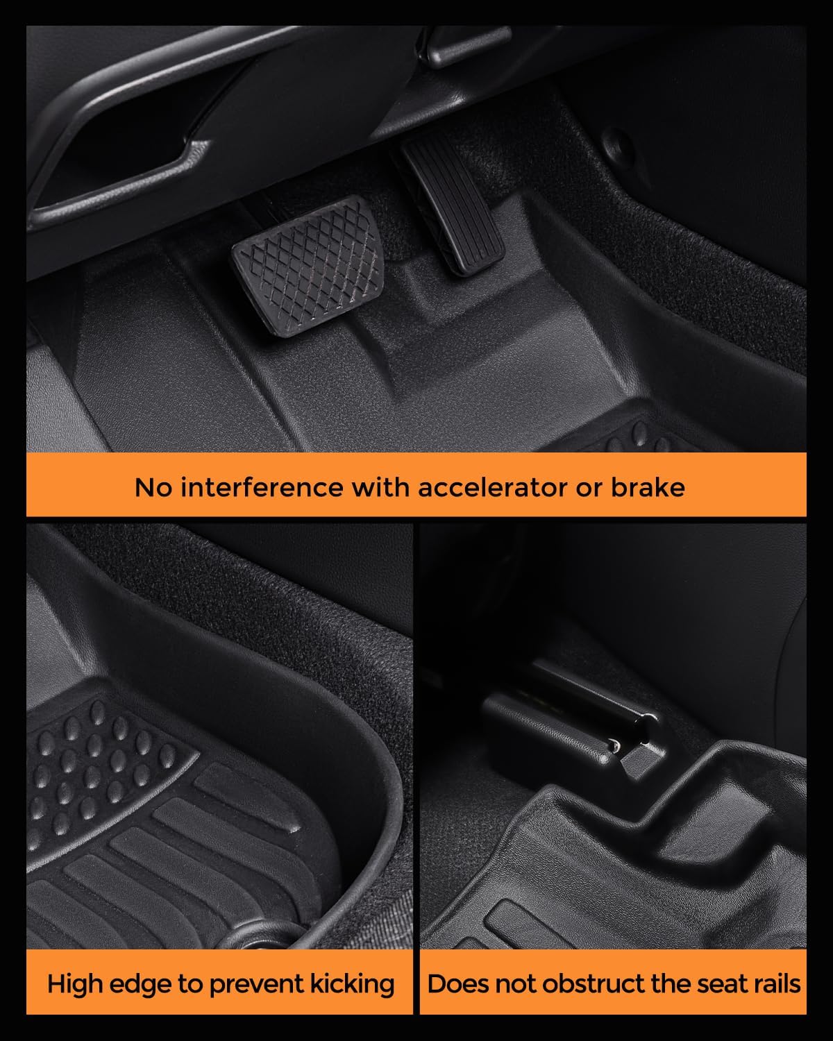 Car Floor Mats for Chevy Equinox for GMC Terrain 2018-2024