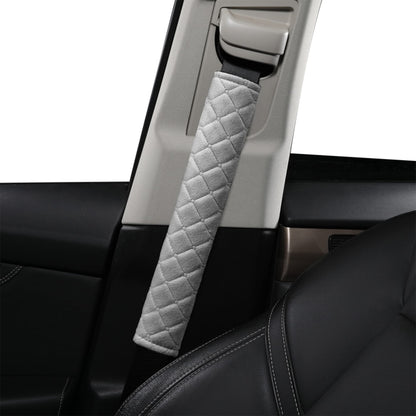 HighnessHwoo Extra Long Seatbelt Covers for Adults Kids Women & Men, Soft Car Seat Belt Strap Cushion for Sedan, SUV, Trucks, Shoulder Neck Chest Protector Pads, Auto Accessories, 1pc, Gray, 15.5in