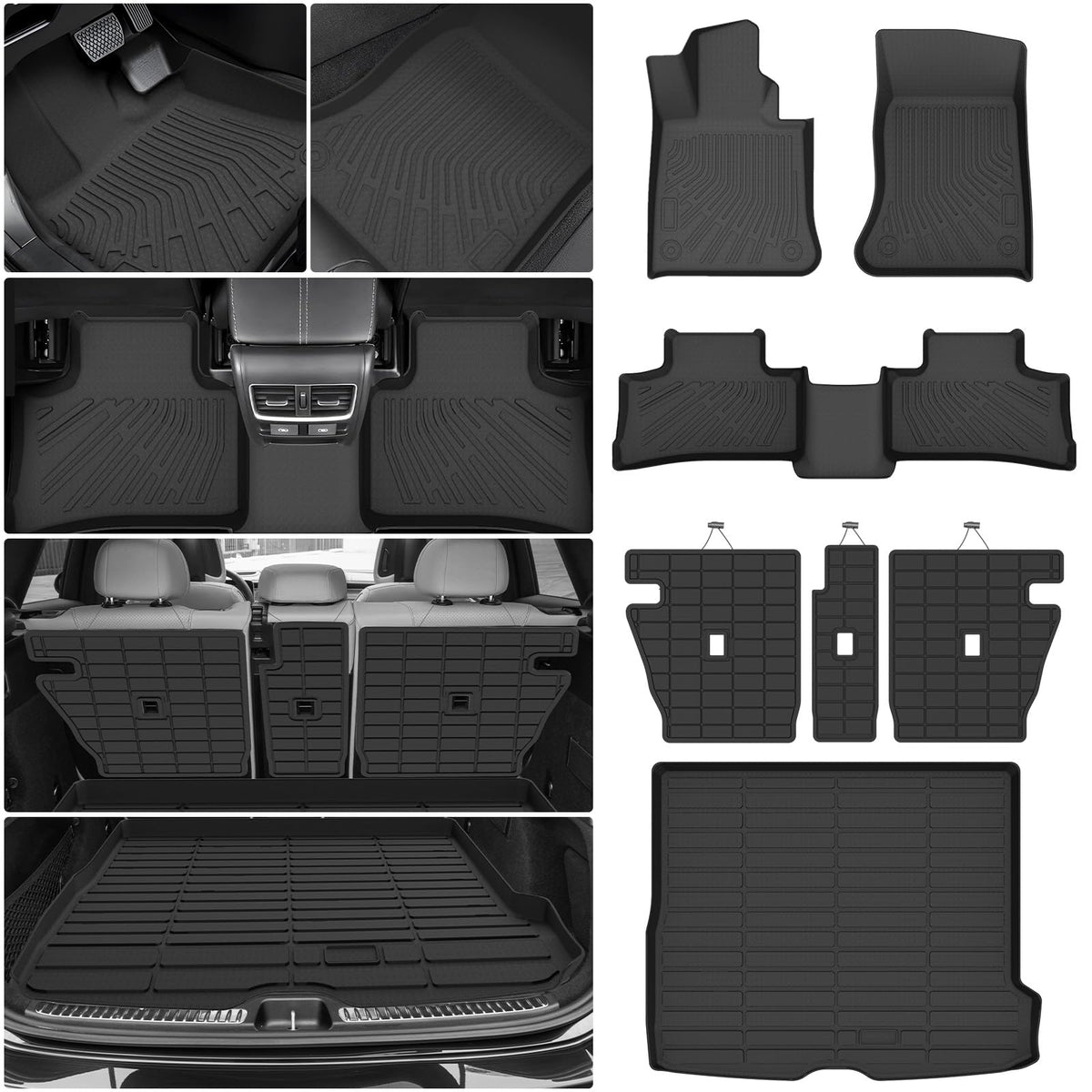 Cartist Floor Mats Fit for Honda HR-V HRV 2023 2024 2025 2026 (Include Hybrid) All Weather Floor Liners Front & 2nd Row Floor Mat for HRV Heavy Duty
