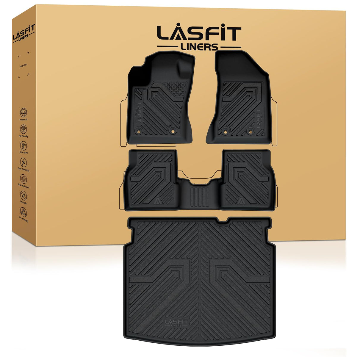 LASFIT Floor Mats for Jeep Grand Cherokee WL 2022-2026 2027 5-Seat
