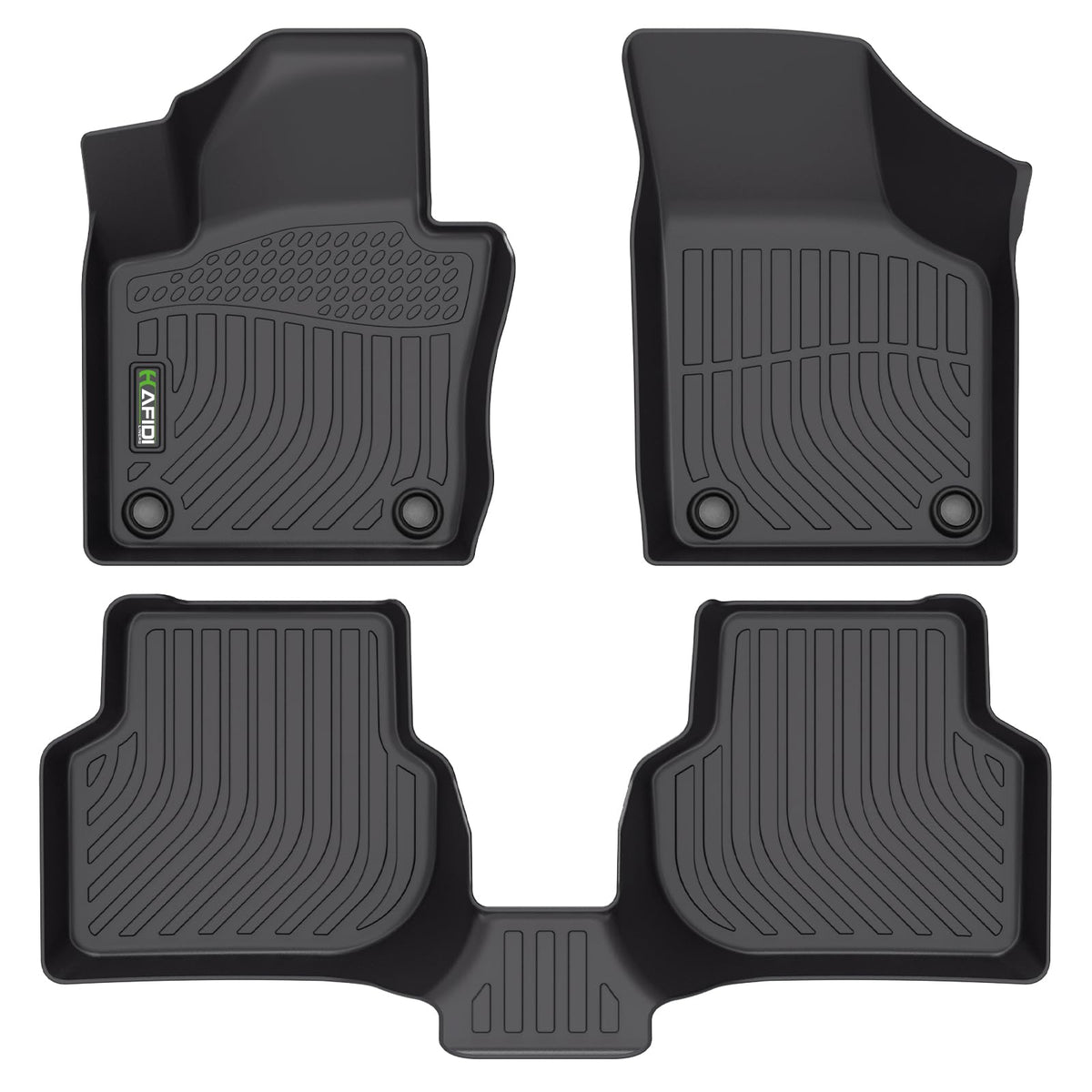 HAFIDI® Floor Mats & Cargo Liner Set Fit for 2023-2027 Kia NIRO & NIRO Hybrid (Not for NIRO EV &NIRO PHEV) All Weather Protection TPE Anti-Slip Floor Liners Custom Accessories -Black