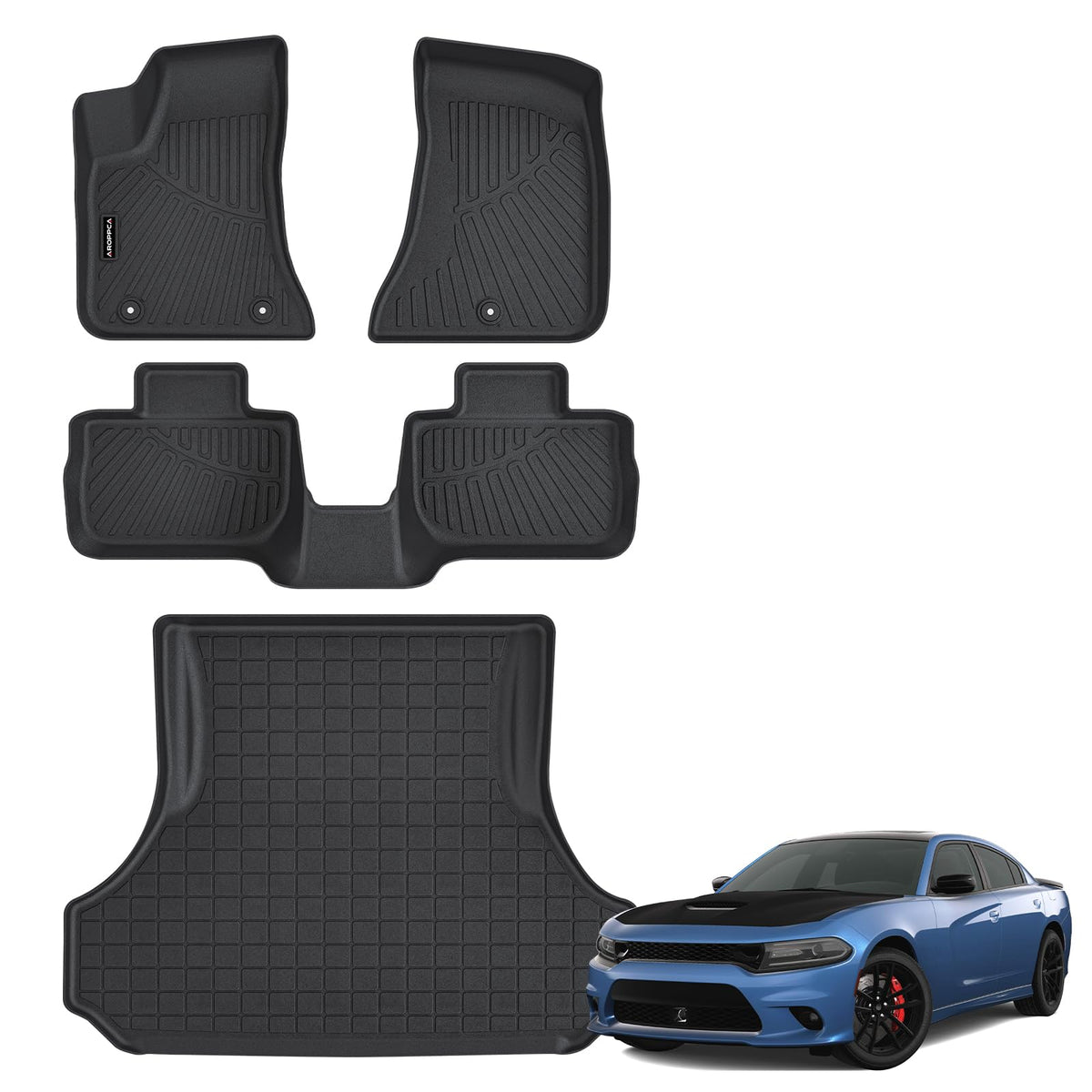 All Weather Floor Mats Full Sets for 2015-2020 Chevy Chevrolet Suburban