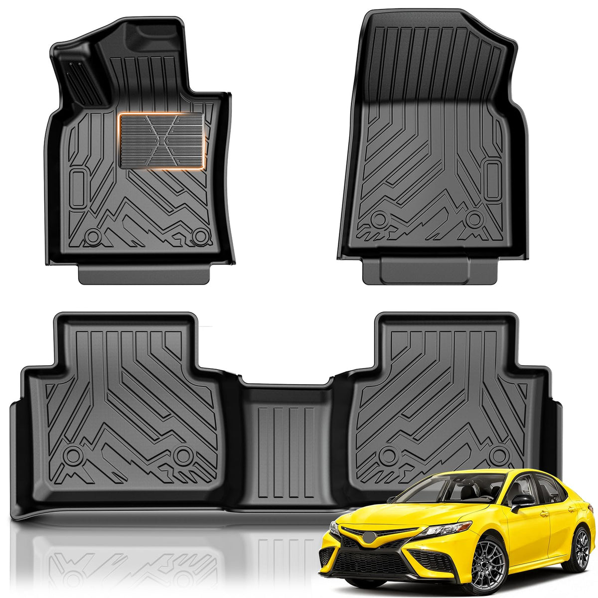 KUST Custom Fit Floor Mats for 2019-2025 2026 Nissan Altima Accessories All Weather Floor Mat Carpet Liners Front Rear 2 Row Seat Black Liner TPE