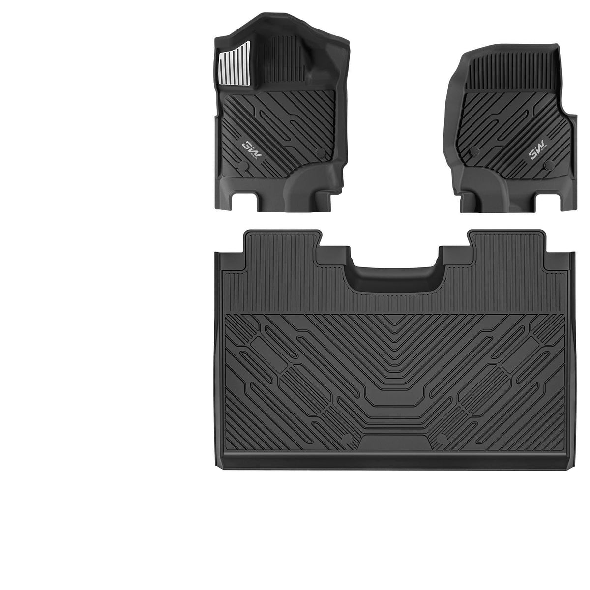 3W Floor Mats for Chevrolet Chevy Colorado/GMC Canyon Crew Cab 2023-2026