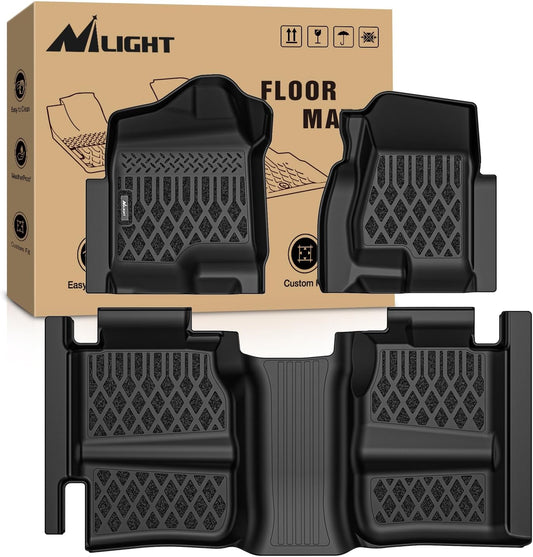 Nilight TPE Floor Mats for Chevy Silverado GMC Sierra Extended Cab