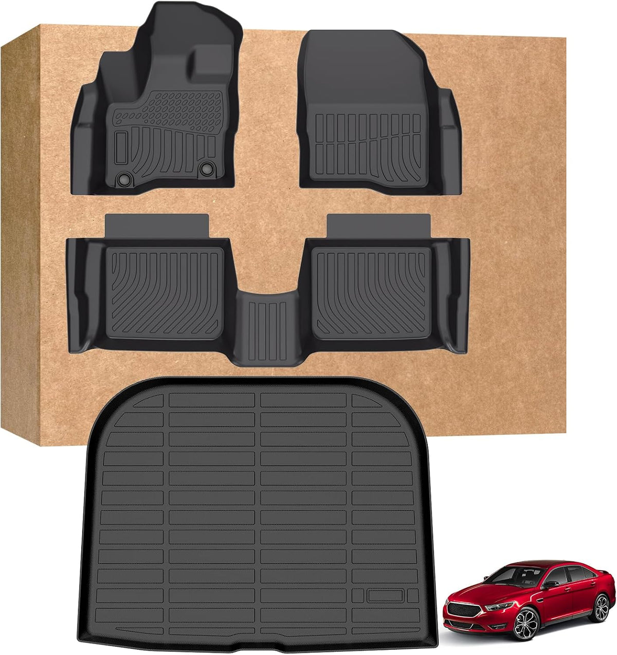 Floor Mats for Ford Taurus 2019-2010, for Taurus SE | SEL | Limited | SHO