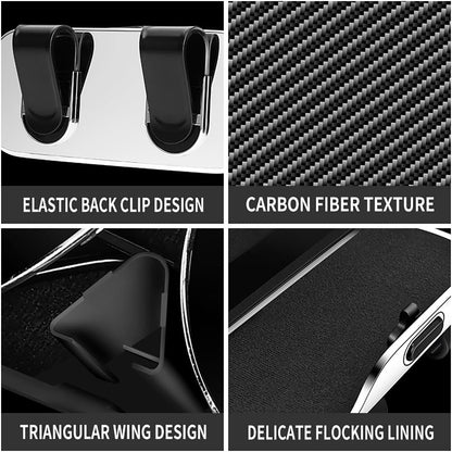 Sunglass Holder for Car Visor Clip Glasses Case Car Sunglasses Case for Car