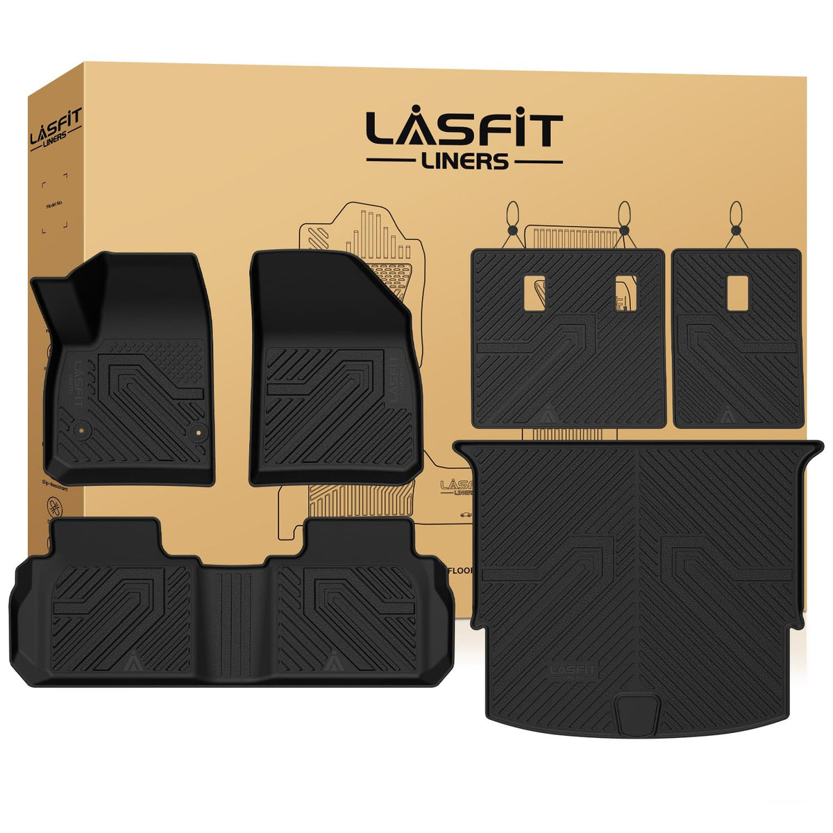 LASFIT Floor Mats for Chevy Equinox/GMC Terrain 2026 2025 2027(Gas Only)