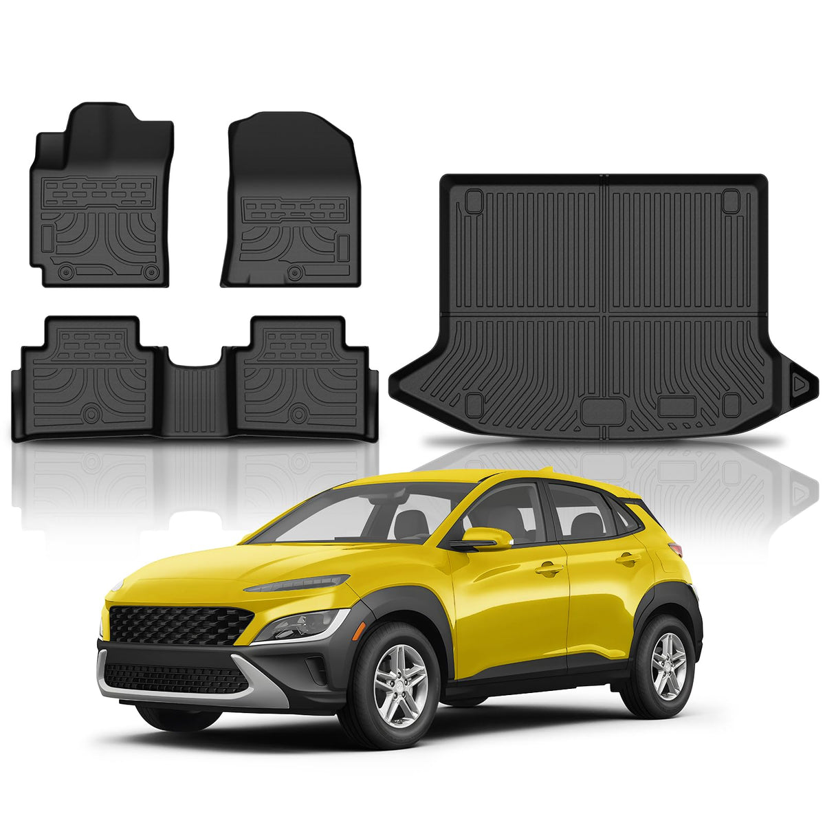 KUST Custom Fit Floor Mats for 2019-2025 2026 Nissan Altima Accessories All Weather Floor Mat Carpet Liners Front Rear 2 Row Seat Black Liner TPE