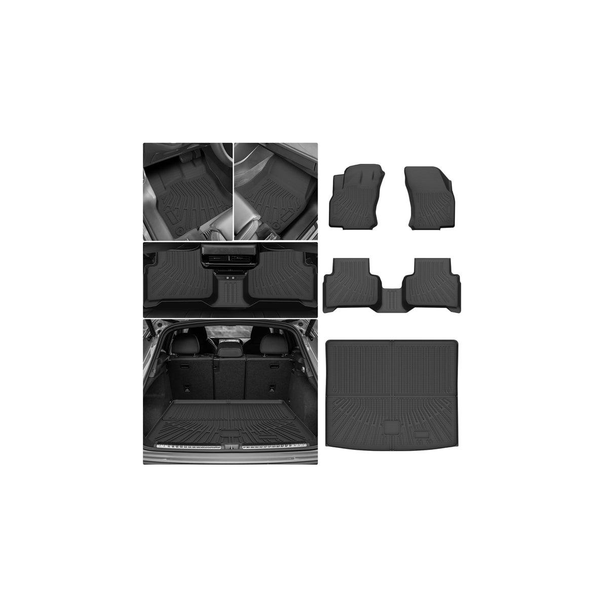 Cartist Floor Mats Fit for Honda HR-V HRV 2023 2024 2025 2026 (Include Hybrid) All Weather Floor Liners Front & 2nd Row Floor Mat for HRV Heavy Duty