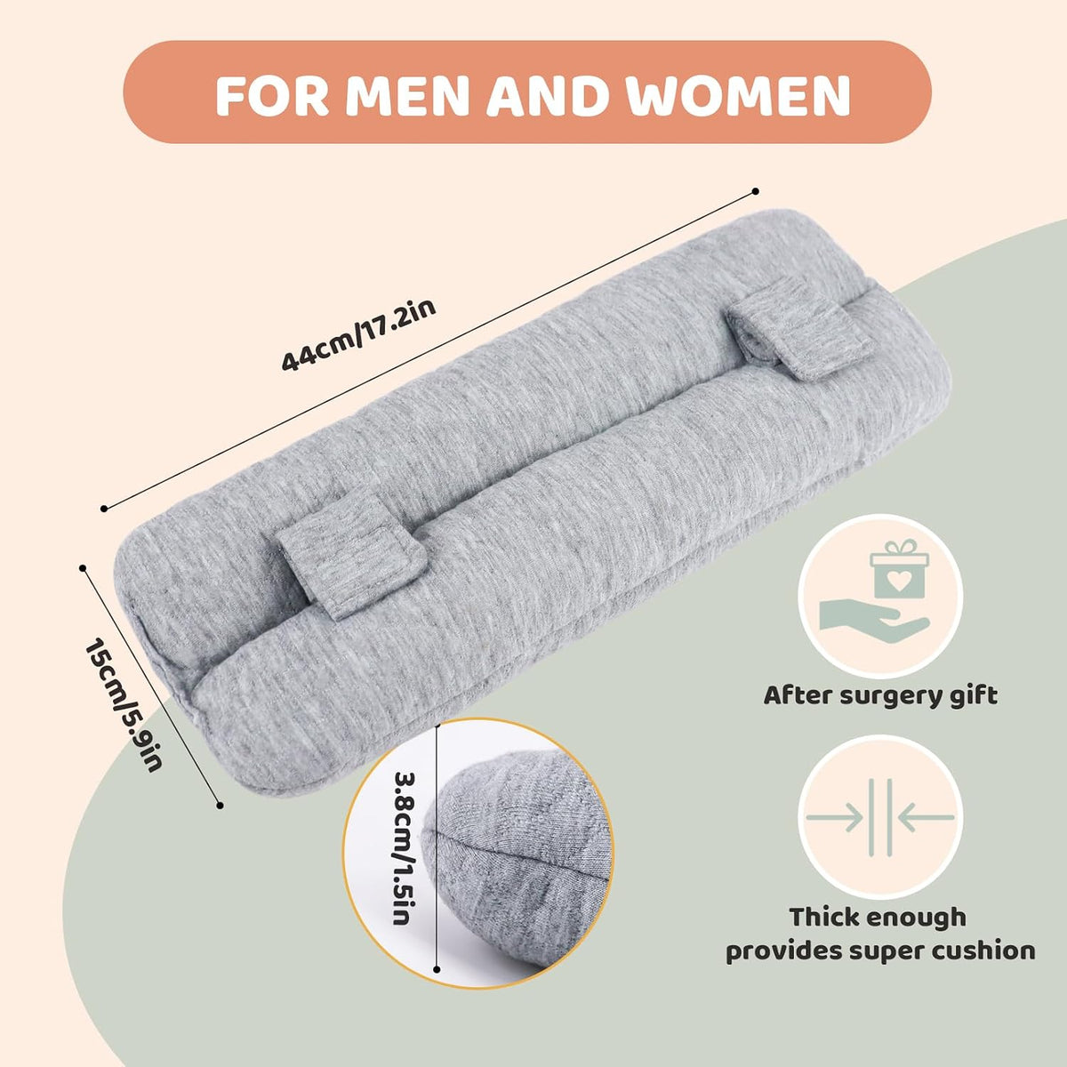 Seat Belt Pillow Post Surgery for Mastectomy and Heart Surgery