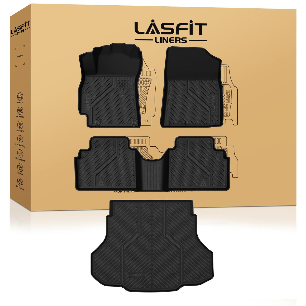 LASFIT Floor Mats for Hyundai Santa Fe Gas 2027 2026 2025 2024